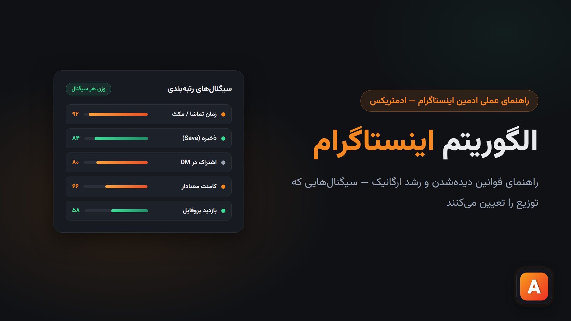 الگوریتم اینستاگرام؛ راهنمای قوانین دیده‌شدن و رشد ارگانیک